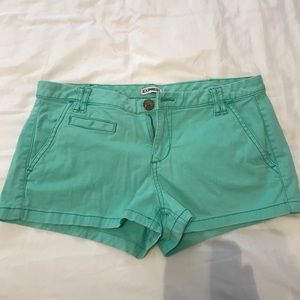 Green shorts